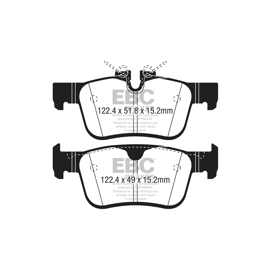 EBC PD40K2462 Volvo Ultimax Pad & Plain Disc Kit - ATE Caliper (Inc. S60, S90, V60, V90) 3 | ML Performance UK Car Parts