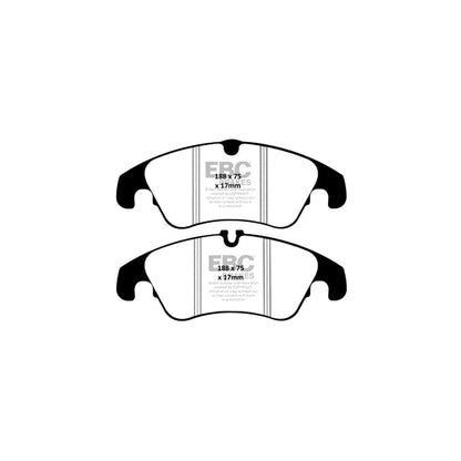 EBC PD02KF216 Ford Focus Mk2 Redstuff Front Brake Pad & Plain Disc Kit - TRW Caliper 2 | ML Performance UK Car Parts