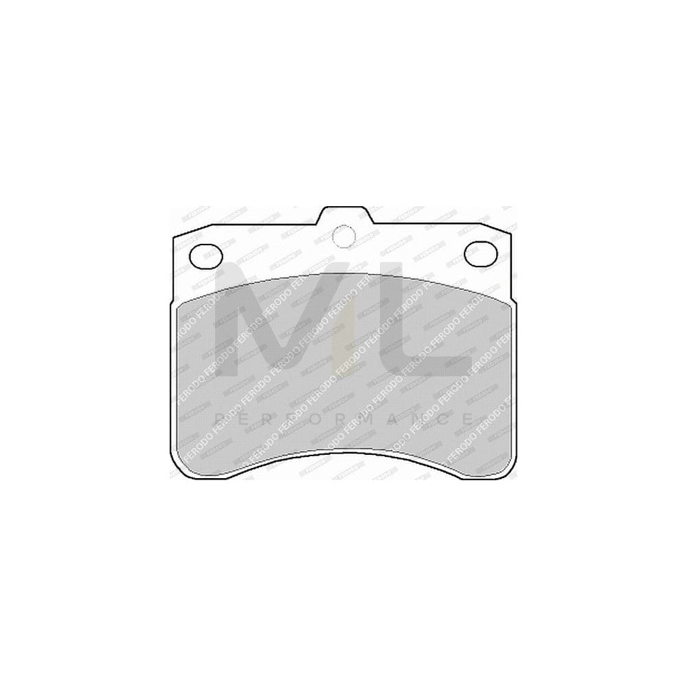 Ferodo Premier Eco Friction FVR549 Brake Pad Set Not Prepared for Wear Indicator, Without Accessories