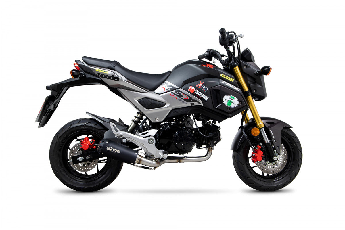 Scorpion PHA192SYSBCER Honda MSX 125 Red Power Full System - Black Ceramic Coated Sleeve | ML Performance UK UK
