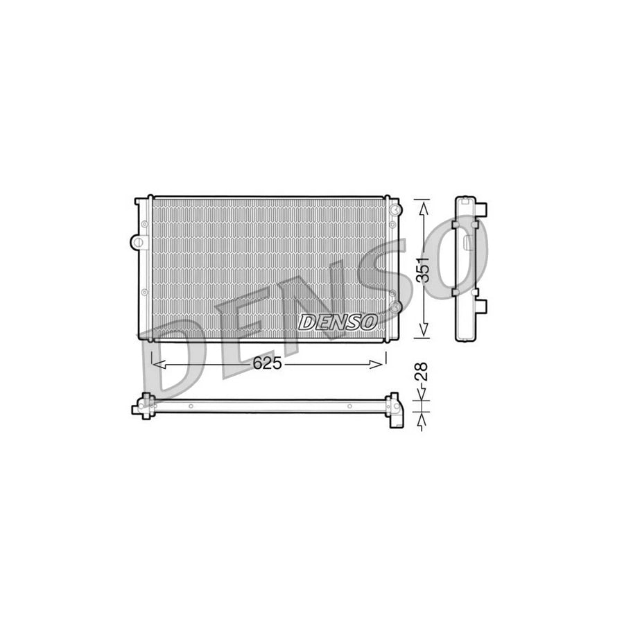DENSO DRM32008 Engine Radiator