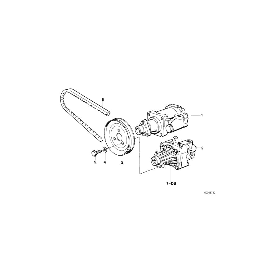 Genuine BMW 32411466390 E24 At-Vane Pump (Inc. 635CSi & M6)