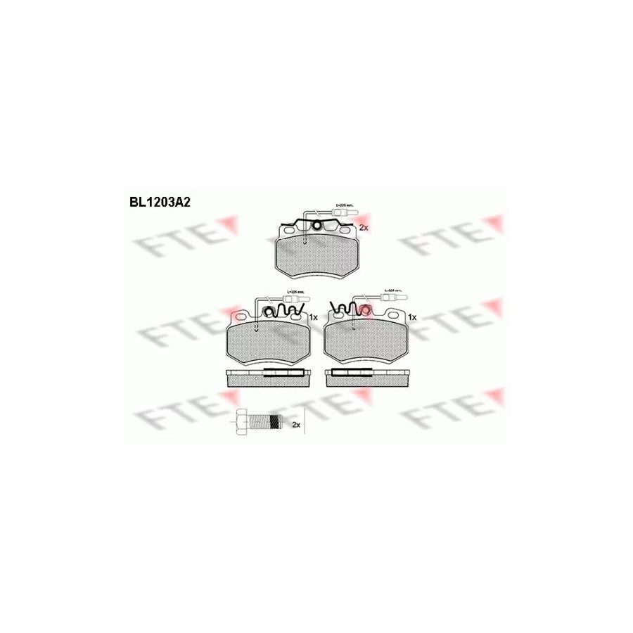 FTE Bl1203A2 Brake Pad Set