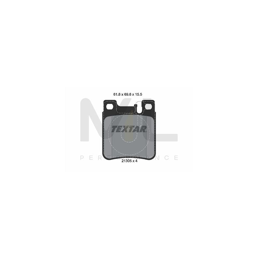 TEXTAR epad 2130581 Brake pad set prepared for wear indicator