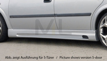 Rieger 00051115 Opel Astra G Side Skirt 2 | ML Performance UK Car Parts