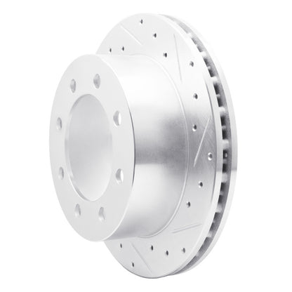R1 Concepts R1 99-07 Ford E-350 Club Wagon Rear Right Drilled & Slotted Silver Brake Rotor