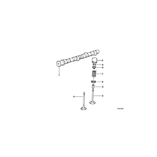 Genuine BMW 11342246527 E34 E36 E38 Intake Valve 36,0/5,97mm (Inc. 318tds, 525td & 725tds)
