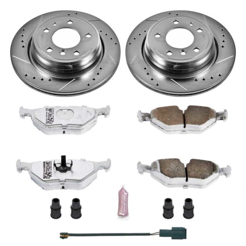 PowerStop Power Stop 94-95 BMW 540i Rear Z26 Street Warrior Brake Kit