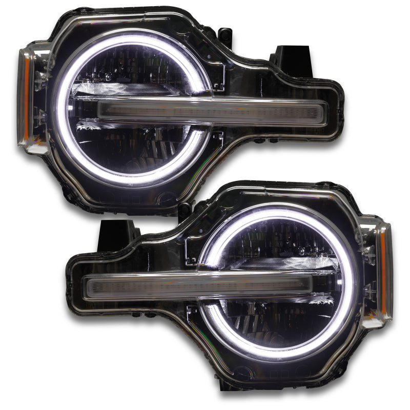 ORACLE Lighting Oracle 2021 Ford Bronco DRL Upgrade w/ Halo Kit - ColorSHIFT w/ No Controller