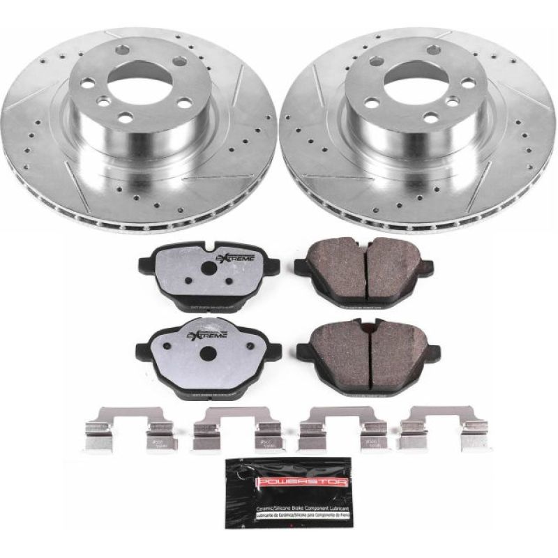 PowerStop Power Stop 11-17 BMW X3 Rear Z26 Street Warrior Brake Kit