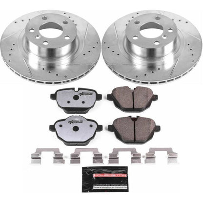 PowerStop Power Stop 11-17 BMW X3 Rear Z26 Street Warrior Brake Kit