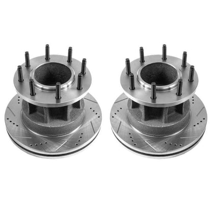 PowerStop Power Stop 08-2012 Ford F-350 Super Duty Front Drilled & Slotted Rotor - Pair