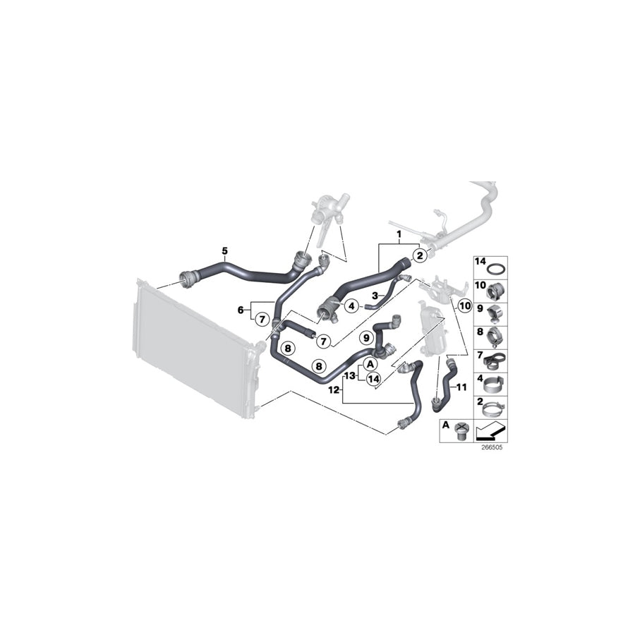 Genuine BMW 32411131346 F36 F30 Hose Clamp 15,3-18,5 (Inc. 418i, 428i & 228i)