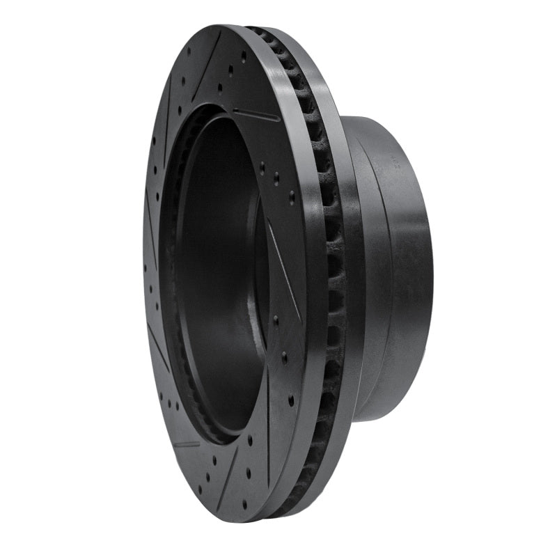 R1 Concepts R1 11-22 Ford F-350 Super Duty 2WD Rear Right Drilled & Slotted Black Brake Rotor