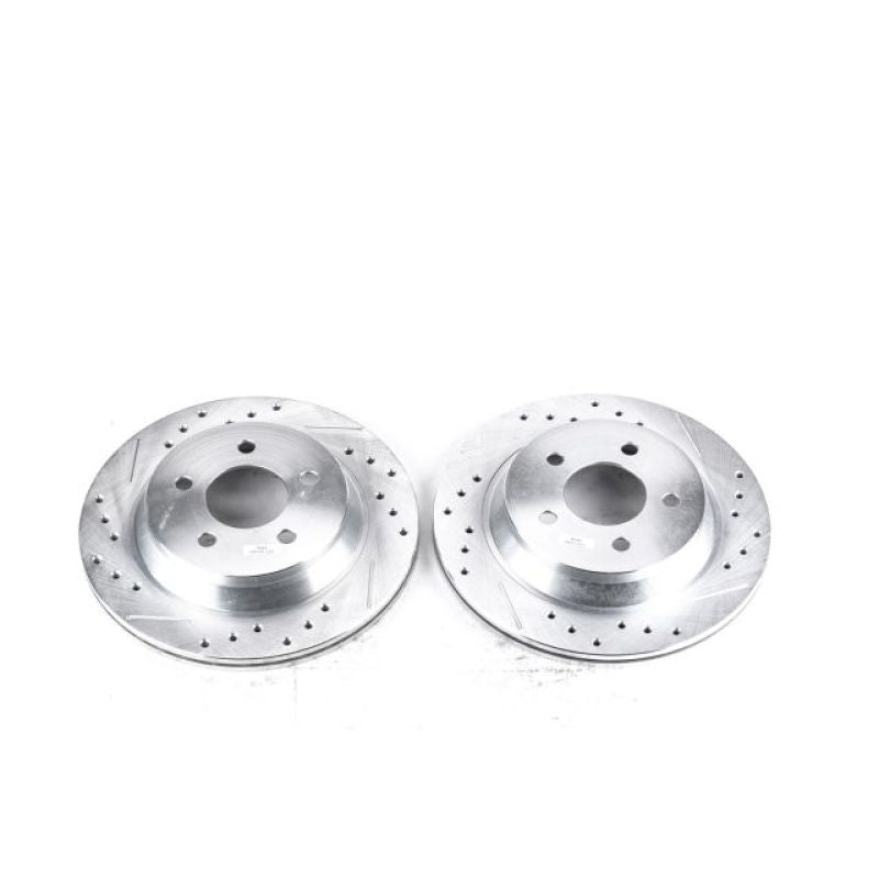 PowerStop Power Stop 94-01 Ford Mustang Rear Evolution Drilled & Slotted Rotors - Pair