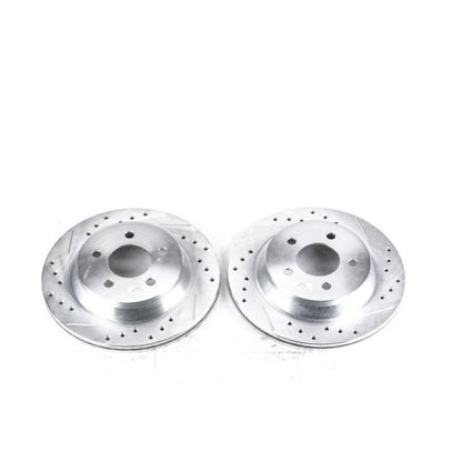 PowerStop Power Stop 94-01 Ford Mustang Rear Evolution Drilled & Slotted Rotors - Pair