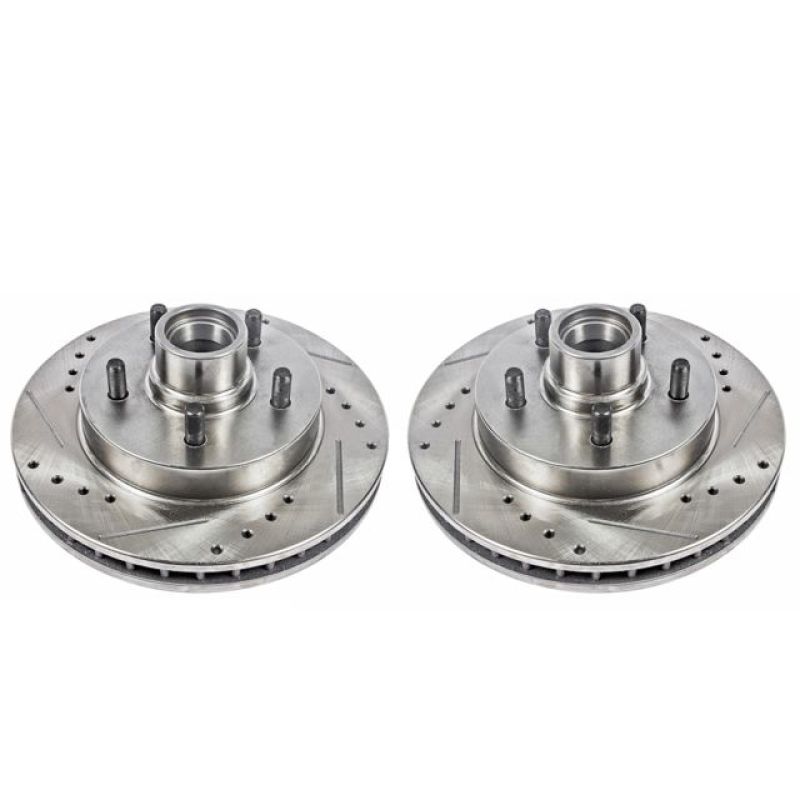 PowerStop Power Stop 95-99 Chevrolet C1500 Front Evolution Drilled & Slotted Rotors - Pair