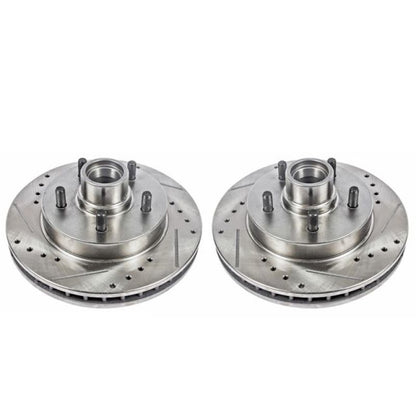 PowerStop Power Stop 95-99 Chevrolet C1500 Front Evolution Drilled & Slotted Rotors - Pair