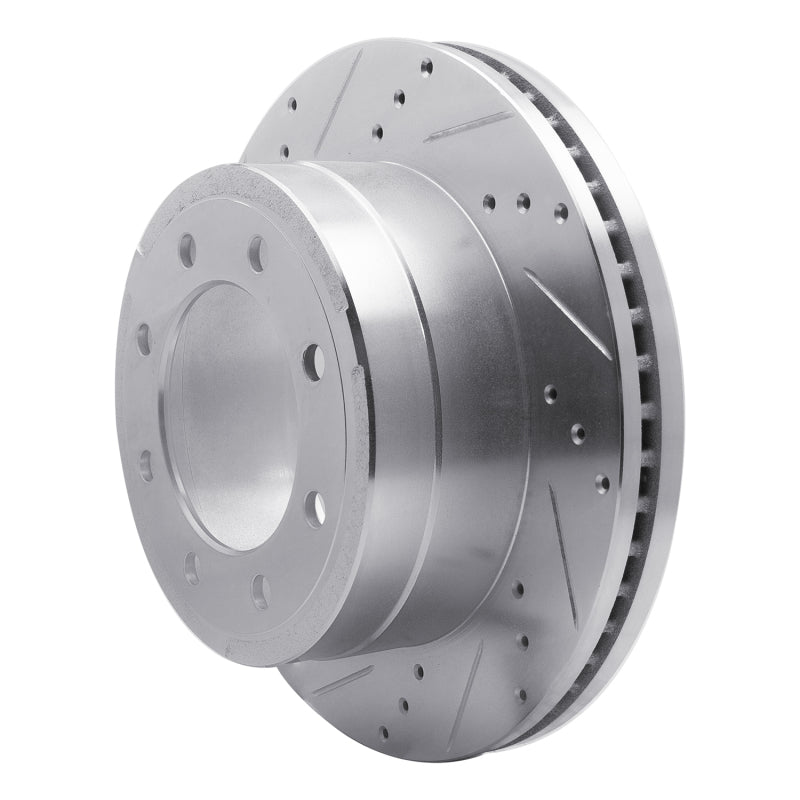 R1 Concepts R1 11-22 Ford F-250 2WD (Super Duty) Rear Left Drilled & Slotted Silver Brake Rotor