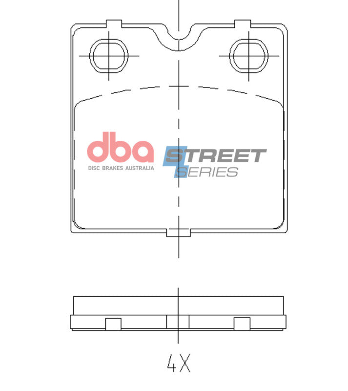 DBA 2012+ Tesla S Street Series Hand/Parking Brake Pads