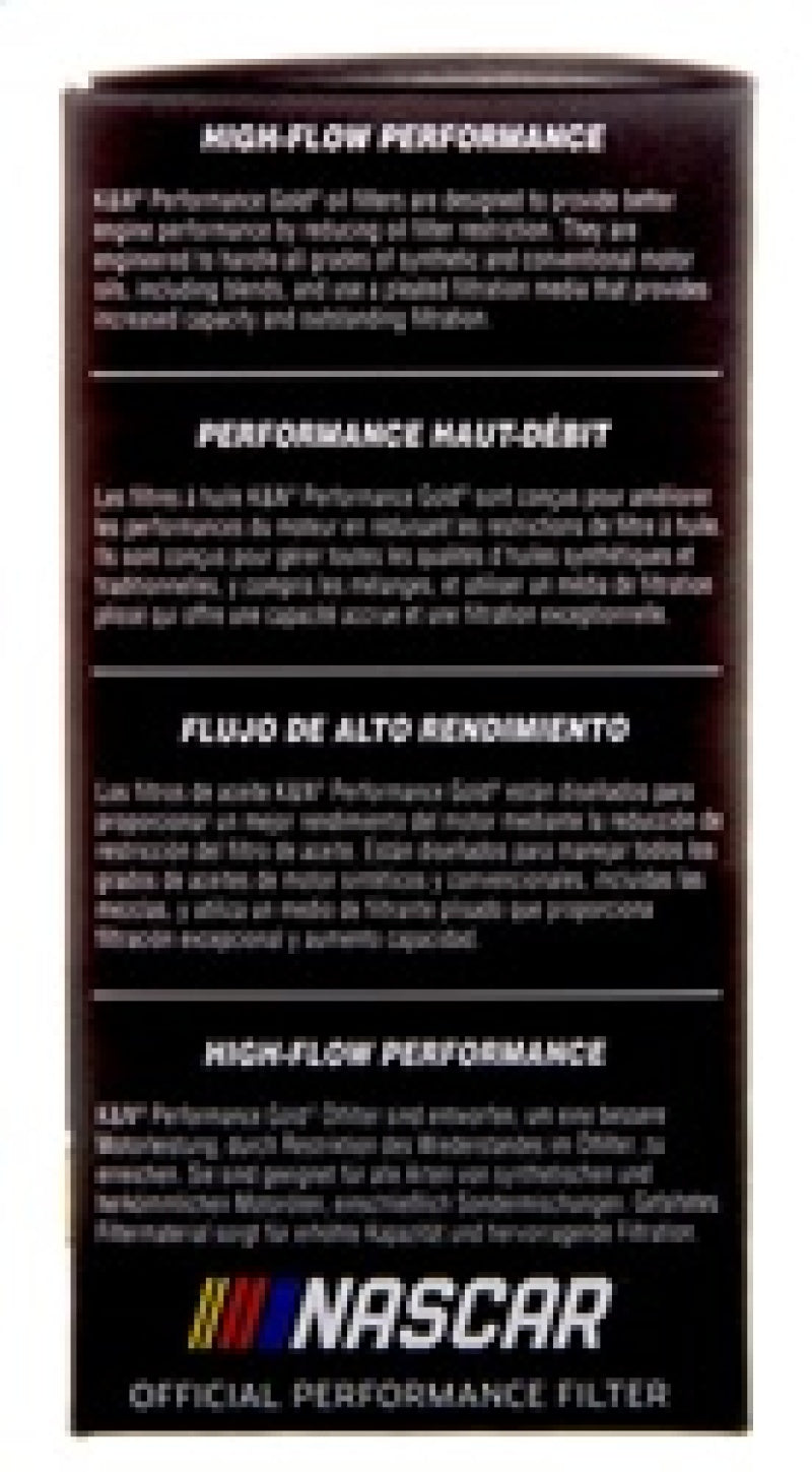 K&N Engineering K&N Performance Oil Filter for 2019 Audi A3 2.0L