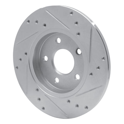 R1 Concepts R1 01-08 Ford Mondeo (Mexico) Rear Left Drilled & Slotted Silver Brake Rotor