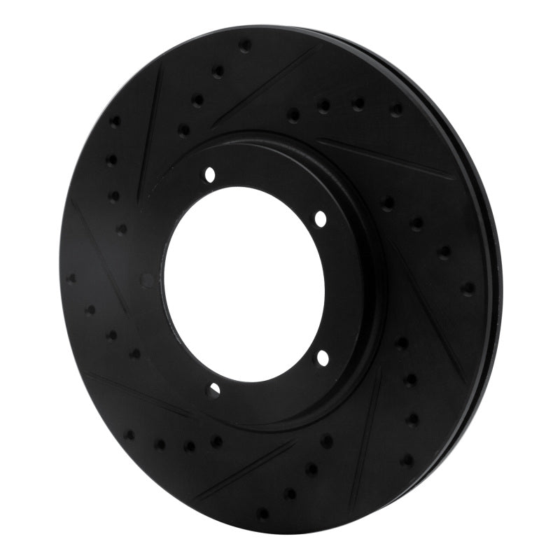 R1 Concepts R1 67-88 Porsche 914 Front Left Drilled & Slotted Black Brake Rotor
