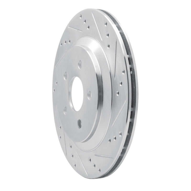 R1 Concepts R1 04-07 Ford Freestar Rear Right Drilled & Slotted Silver Brake Rotor