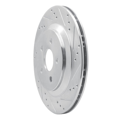R1 Concepts R1 04-07 Ford Freestar Rear Right Drilled & Slotted Silver Brake Rotor
