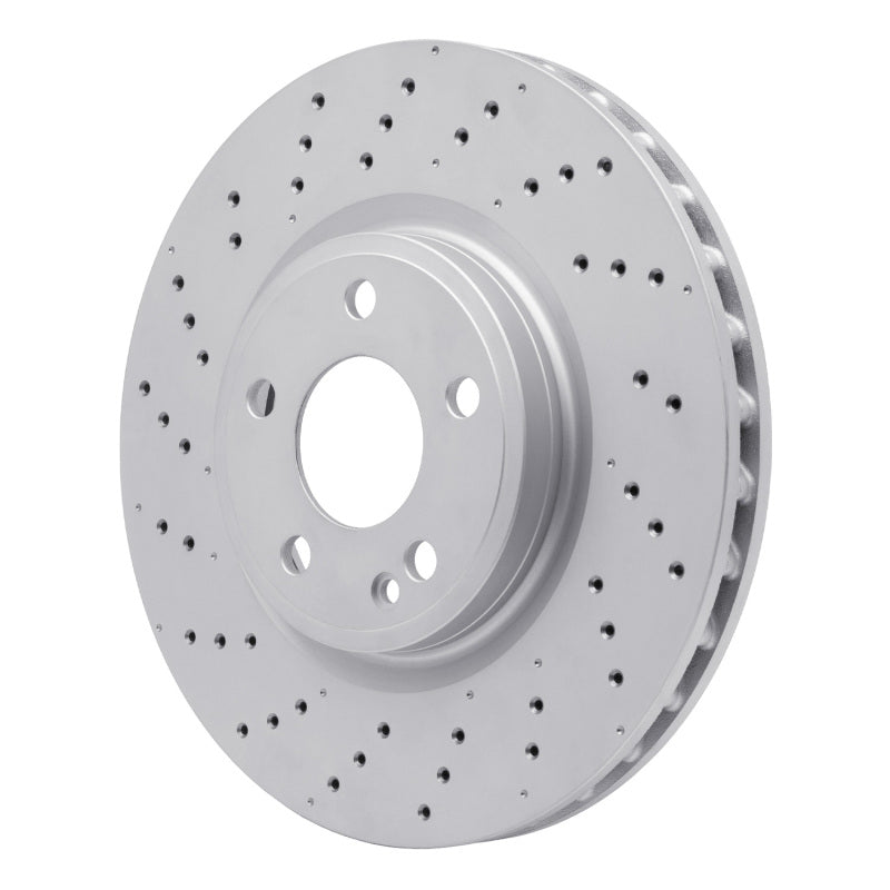 DFC 14-20 Infiniti QX30 Front Drilled Hi-Carbon Alloy Geomet Coated Rotor