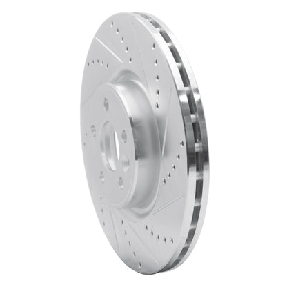 R1 Concepts R1 07-16 Volvo S60 Front Right Drilled & Slotted Silver Brake Rotor