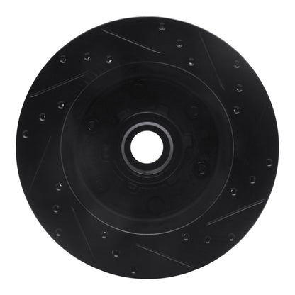 R1 Concepts R1 88-96 Chevrolet C2500 Front Left Drilled & Slotted Black Brake Rotor