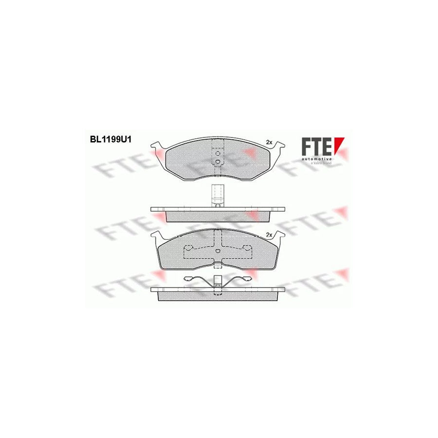 FTE Bl1199U1 Brake Pad Set