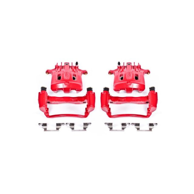 PowerStop Power Stop 2000 Ford Excursion Rear Red Calipers w/Brackets - Pair