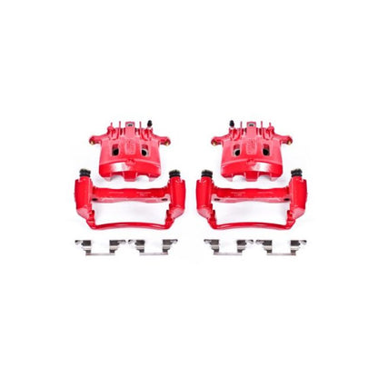 PowerStop Power Stop 2000 Ford Excursion Rear Red Calipers w/Brackets - Pair
