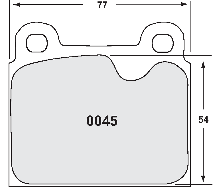 PFC 0045.11.15.44 FRONT BRAKE PADS RACE 11 CMPD 15 MM FOR PORSCHE 911/911S 1972-1983