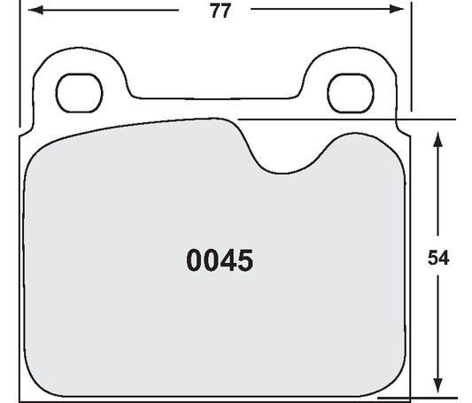 PFC 0045.11.15.44 FRONT BRAKE PADS RACE 11 CMPD 15 MM FOR PORSCHE 911/911S 1972-1983