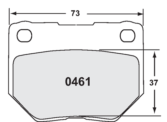PFC 0461.83.16.04 BRAKE PADS RACE 83 CMPD 16MM REAR SUBARU IMPREZA WRX 1999-01 INCL GP.N