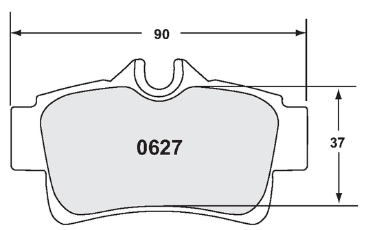 PFC 0627.97.15.44 BRAKE PADS RACE 97 CMPD 15MM REAR MUSTANG 1995-04 COBRA