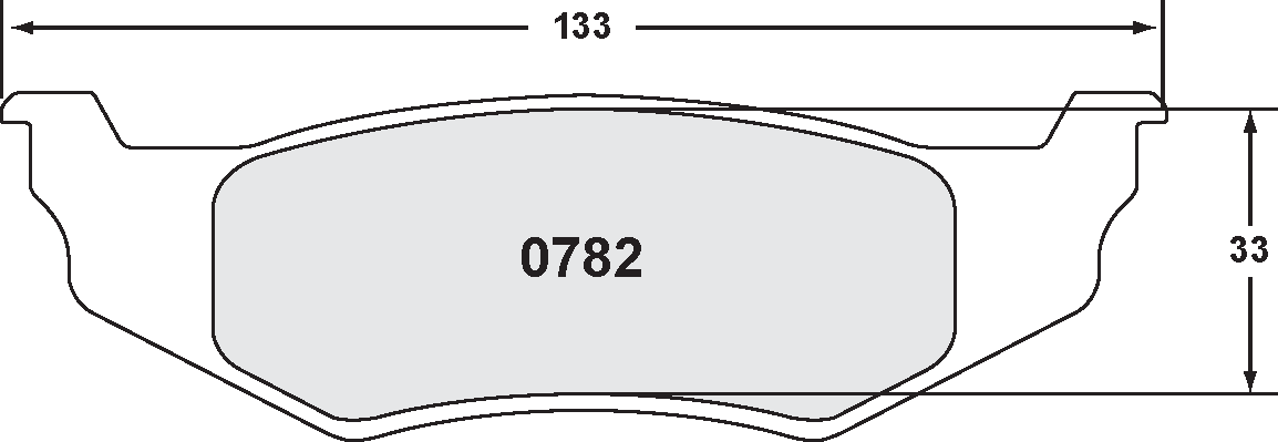 PFC 0782.22 BRAKE PADS Z-RATED CARBON METALLIC REAR CHRYSLER PT CRUISER GT (01-08)