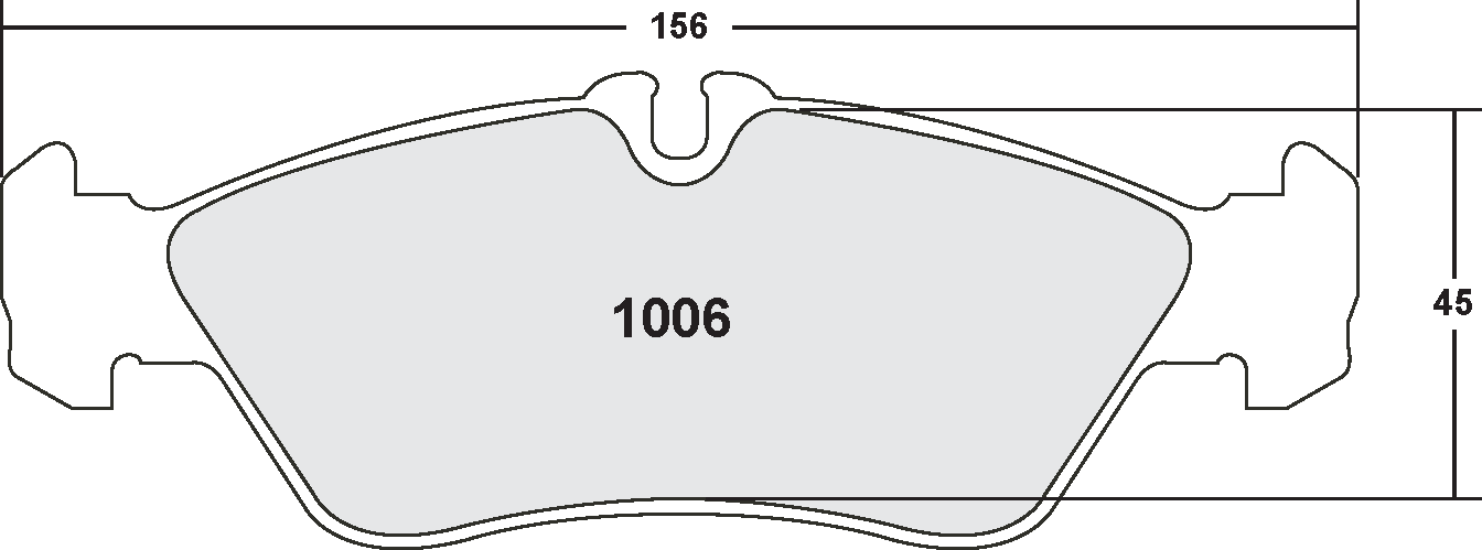 PFC 1006.10 BRAKE PADS Z-RATED MERCEDES-BENZ SPRINTER 200 & 300 SERIES