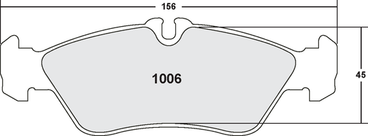 PFC 1006.10 BRAKE PADS Z-RATED MERCEDES-BENZ SPRINTER 200 & 300 SERIES