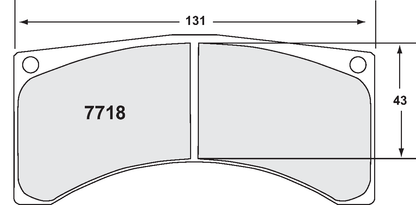PFC 7718.13.18.44 BRAKE PADS RACE 13 CMPD 18MM PEUGEOT 307 WRC (GRAVEL) FRONT & REAR