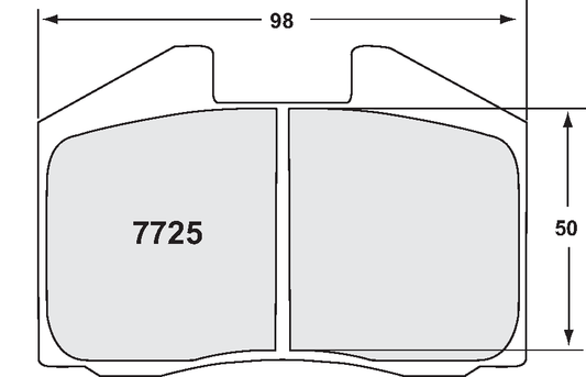PFC 7725.11.18.44 BRAKE PADS RACE 11 CMPD 18MM