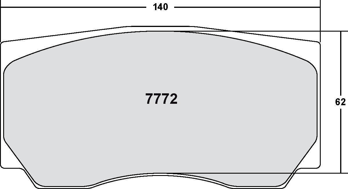 PFC 7772.13.18.44 BRAKE PADS RACE 13 CMPD 18MM FIAT GRANDE PUNTO (TARMAC)