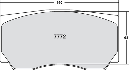 PFC 7772.13.18.44 BRAKE PADS RACE 13 CMPD 18MM FIAT GRANDE PUNTO (TARMAC)
