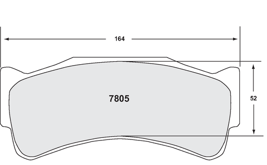 PFC 7805.08.30.44 BRAKE PADS RACE 08 CMPD 30MM FRONT MCLAREN MP4-12C GT3