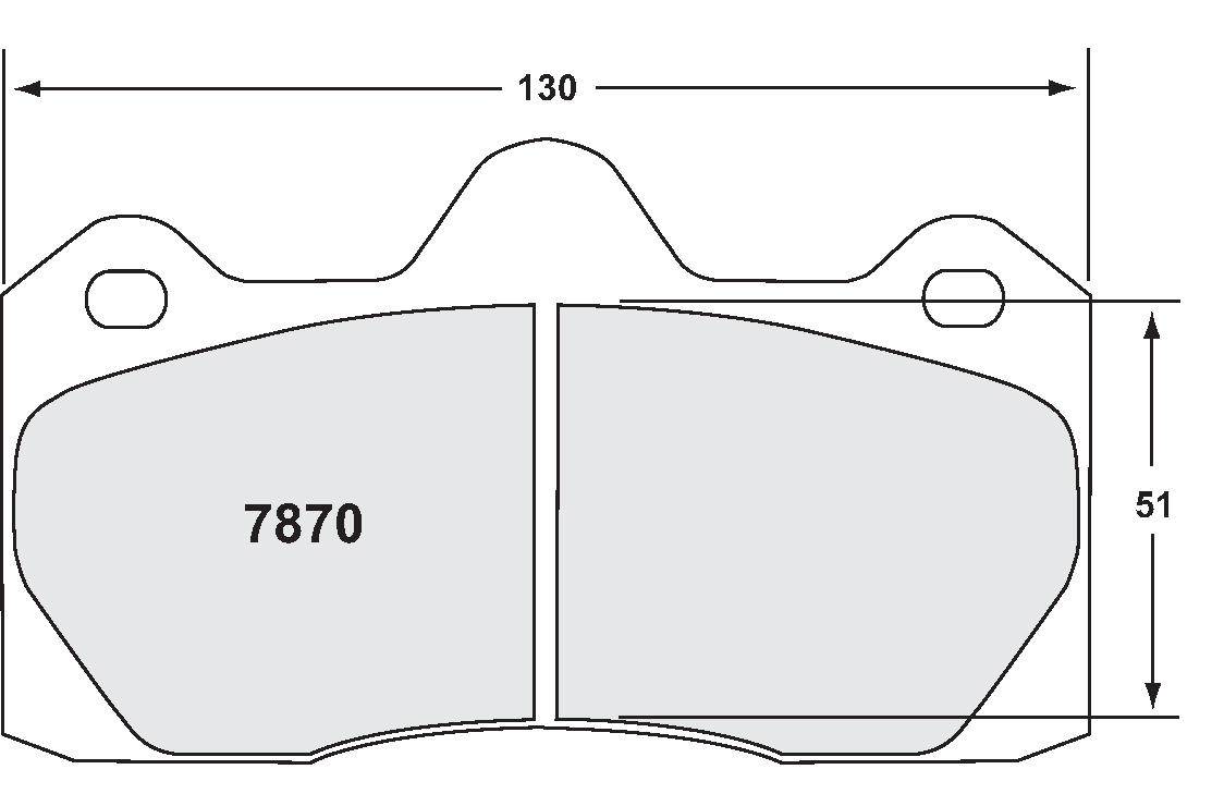 PFC 7870.08.16.44 REAR BRAKE PADS RACE 08 CMPD 16MM AUDI R8 (UPGRADE TO 380MM)