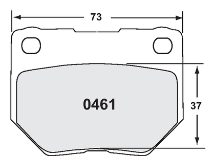 PFC 0461.11.16.44 REAR BRAKE PADS RACE 11 CMPD 16MM REAR SUBARU IMPREZA WRX 99-01 GP.N