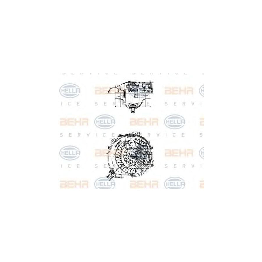 Hella 8EW 009 158-321 Interior Blower